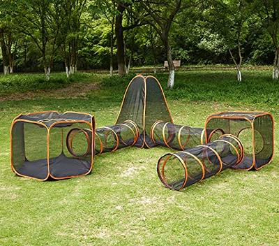 6-in-1 Tent Cat Enclosures with Tunnel for Indoor and Outdoor