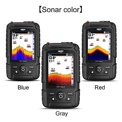 Lucky Portable Fish Finder,Smart Handheld Depth Finder with Sonar