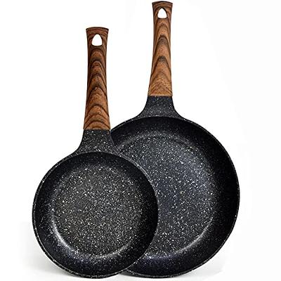 Granite Stone 14 Nonstick Frying Pan with Ultra Durable Mineral and Diamond Triple Coated Surface, Family Sized Open Skillet with Stainless Steel Stay