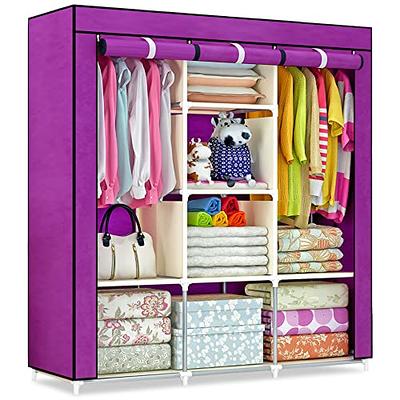 VIPZONE Baby Dresser, Kids Closet Organizers, Portable Kids Wardrobe for  Closet, Bedroom, Nursery, Cubby, Cabinet, Clothes, Dress, Baby Storage  Shelf