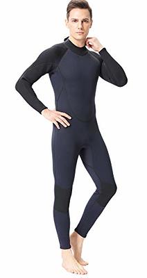 Wetsuit Men 4/5mm Womens Neoprene Full Body Thermal Scuba Diving Suits,  3/4mm One Piece Wet Suit Cold Water Swimsuits for Surfing Snorkeling