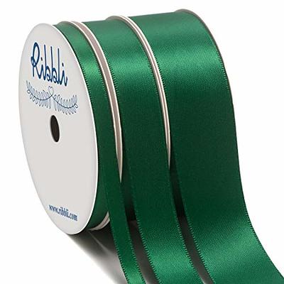 Ribbli 3 Rolls Double Faced Satin Red Craft Ribbon,Total 30 Yards