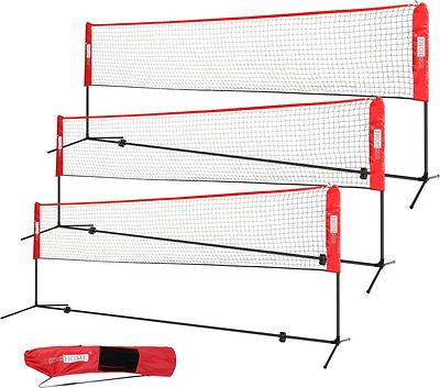  Franklin Sports Volleyball & Badminton Combo Set - Portable  Backyard Volleyball & Badminton Net Set - Volleyball, Rackets & Birdie  Included - Pro : Sports & Outdoors