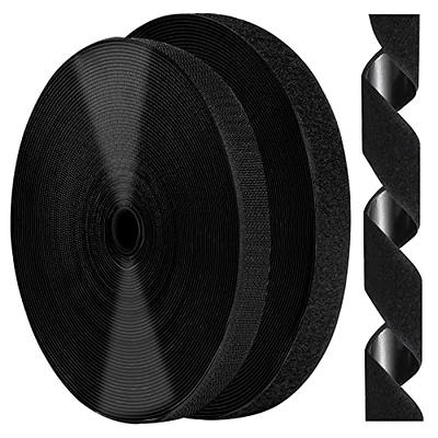 Mandala Crafts Knit Elastic Band for Sewing, Flat Stretch Strap Spool for waistbands, Size: 1.5 Inches 50 Yards, Black
