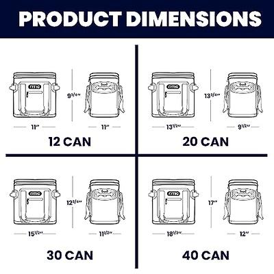 RTIC Soft Cooler 40 Can, Insulated Bag Portable Ice Chest Box for Lunch,  Beach, Drink, Beverage, Travel, Camping, Picnic, Car, Trips, Floating  Cooler