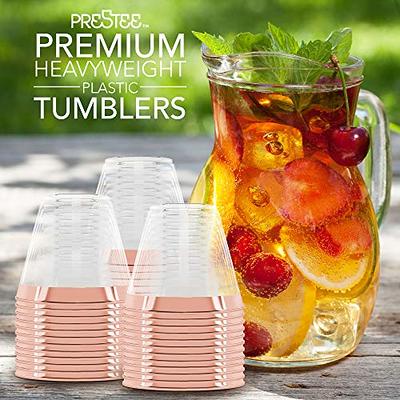 Prestee 200 Clear Plastic Cups - 9 Ounce, Hard Disposable Cups, Plastic  Wine Cups, Plastic Cocktail …See more Prestee 200 Clear Plastic Cups - 9