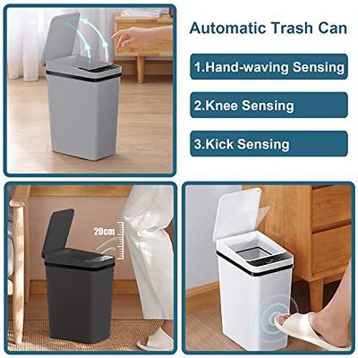 Automatic Trash Can Touchless Bathroom Small Garbage Can with Lid