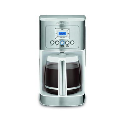 Hamilton Beach Programmable 12 Cup Coffee Maker, White, Stainless Accents,  46294 