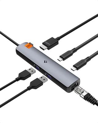USB C Ethernet Adapter, WALNEW USBC Hub with 3 USB 3.0 & RJ45  Gigabit,Thunderbolt-4 OTG Network Multiport Dongle for MacBook Pro  Air,iMac,Mac,iPad,Surface,Dell XPS,Chromebook,Samsung Galaxy S23 Tab S8 
