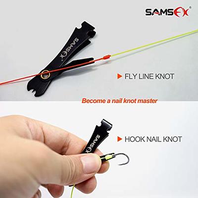 SAMSFX Fishing Knot Tying Tool, Fly Fishing Tippet Cutter, Line Nippers,  Fishing Clippers with Retractor - Yahoo Shopping