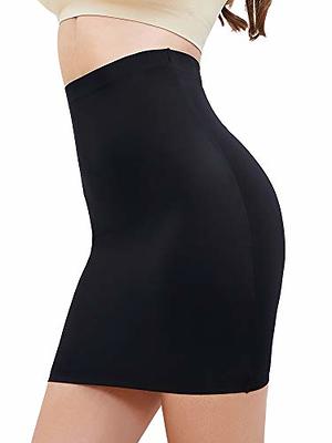 MISS MOLY Seamless Half Slips for Women Under Dress High Waist Shapewear  Dresses Tummy Control Half Skirts Black Medium - Yahoo Shopping