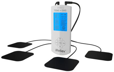 Premium TENS Unit + EMS Muscle Stimulator Pain Relief and Recovery System  by iReliev