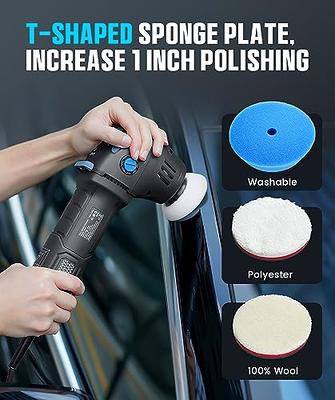 Mini Cordless Car Polisher Buffer Rotary Polishing Machine Detailing Kit 4  Pads