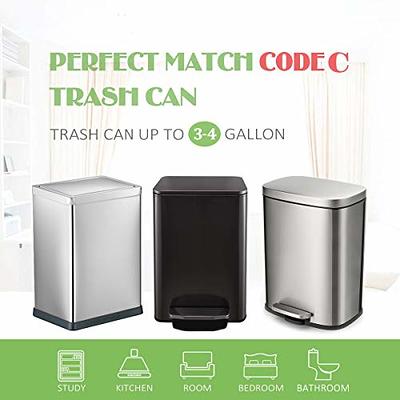 2.6 Gallon 100 Counts Strong Trash Bags Garbage Bags by Teivio, Bathroom  Trash Can Bin Liners, Small Plastic Bags for home office kitchen, Clear