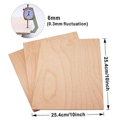 Consmos Baltic Birch Plywood 6mm 1/4 x 10 x 10 Craft Wood, Pack