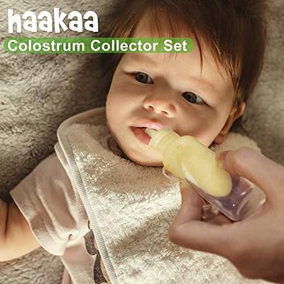 haakaa Colostrum Collector Syringes Set Colostrum Syringes with Cap Syringes  for Breastmilk Syringes for Liquid Breast Milk Collector, Include a Cotton  Wipe and Storage Case (20ml/1pc&4ml/4pcs) - Yahoo Shopping