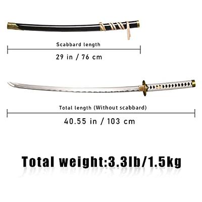  41 Full Tang Sharp Vergil's Yamato Sword with Diaplay  Stand,Action Game Devil May Cry Hand Forged Katana Real Sword,for  Cosplay,Collection,Display,Gift : Sports & Outdoors