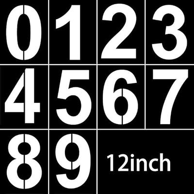 Letter Stencils Numbers for Painting Reusable: 3 Inch Small Plastic Spray  Paint Lettering Alphabet Templates for Wood, Wall 64pcs