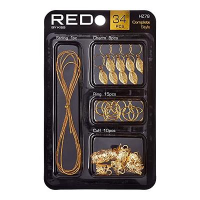 RED by KISS Hair Jewelry for Women Braids Dreadlock A Complete DIY Kit of Hair  Charms Beads Cuffs Rings and Metallic Cords for Hair Decoration (Kit 4) -  Yahoo Shopping