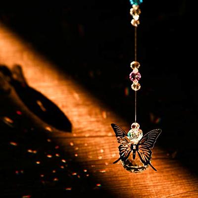 Catchers Hanging Crystals for Decoration Hanging Butterflies Crystal  Suncatcher