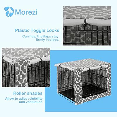 Gorilla Grip Heavy Duty Light Reducing Dog Crate Covers, All Sides Open,  Cover Fits 48 Kennel, Breathable Mesh Windows, Washable Durable Puppy