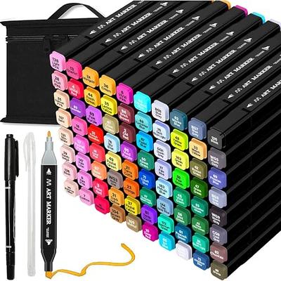 Brled 80 Colors Alcohol Markers with Free App Alcohol-Based Markers for  Artis
