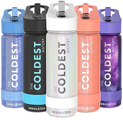 Coldest Sports Water Bottle - Straw Lid Bottle with Handle Leak