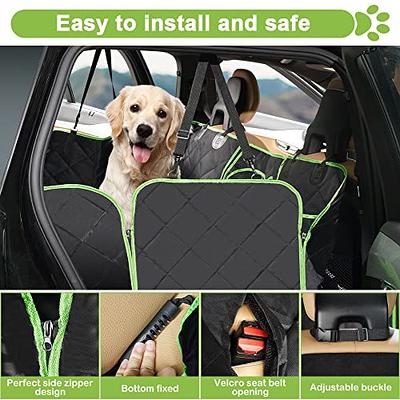 Hammock Backseat Protector Waterproof Scratchproof for Dogs Durable Against  Dirt & Pet Fur Nonslip Washable Pet Car Seat Cover + Seat Belt Leash