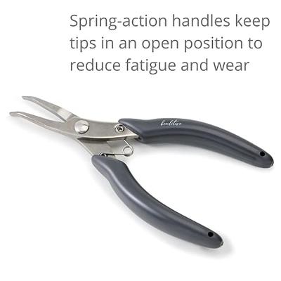 Beaditive Bent Nose Pliers, Fine, Non-Serrated Tips