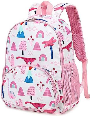 LOIDOU Toddler Backpack Girls 15 Inch Kids Preschool Kindergarten School  Backpack Book Bag for Daycare Nursery Travel with Chest Strap，Fits 3 to 8