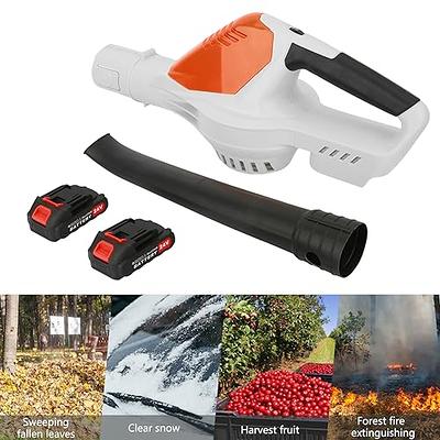 Leaf Blower Cordless with 2 Batteries and Charger, 24V 180CFM