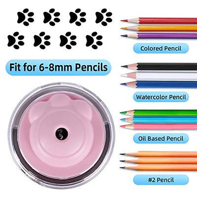 AFMAT Electric Pencil Sharpener for Kids, Cute Pink Pencil Sharpener  (Elephant Pattern), Cordless Pencil Sharpener for 8mm Pencils, Battery  Operated