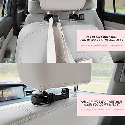 Junecarp 2 Pack Car Seat Headrest Hooks,Multifunction Car Phone Holder Hook  Hangers Storage Organizer,Backseat Hooks Suitable for Purse Coats Umbrellas Grocery  Bags Handbag Phone (Silver) - Yahoo Shopping