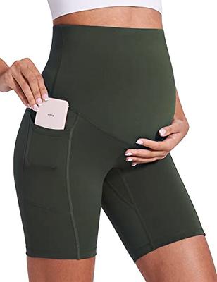  Sunzel Softmax Crossover Biker Shorts For Women, No Front  Seam V High Waist Yoga Workout Gym Shorts