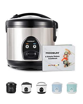 MOOSUM Electric Rice Cooker & One Touch 10-cup Cooked, Fast&Convenient  Cooker with Steamer, Stainless Steel Housing and Auto Warmer - Yahoo  Shopping