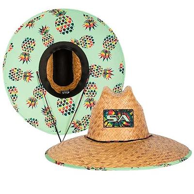 S A Company Hand-Woven Palm Straw Hats for Men & Women - Wide Brim