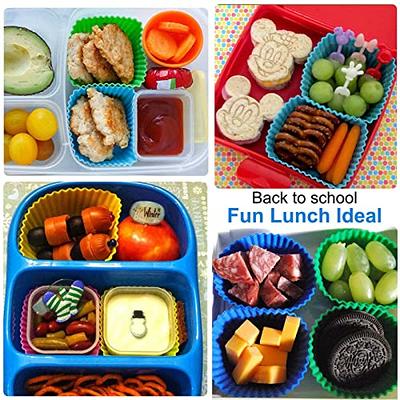 40 Pcs Silicone Lunch Box Dividers, Bento Bundle Lunch Box Dividers for  Kids Lunch Accessories