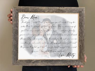 Gifts for Mom From Daughter Personalized Picture Frame With Song