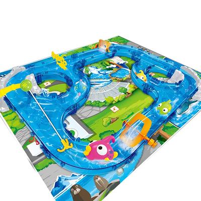 DIY Assembly Track Fishing Game Waterway Parks Floating Bath Water