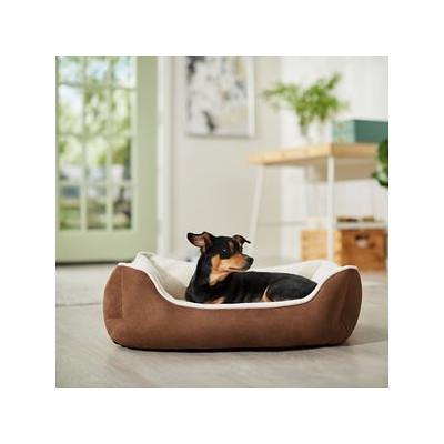 Frisco sherpa bolster deals rectangular dog bed