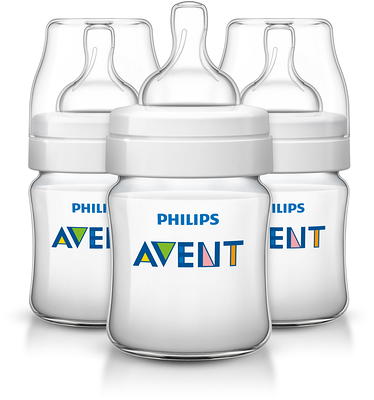 Philips Avent Anti-colic Baby Bottles, 11oz, 3pk, Clear, SCY106/03