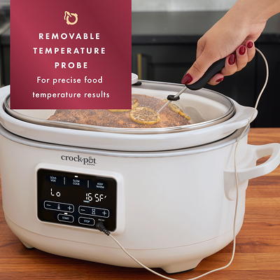Crockpot 6-Quart Slow Cooker with Sous Vide, Programmable, in Oat Milk -  Yahoo Shopping