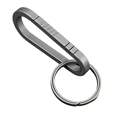 Spigen Life Metal Fit Key Chain Key Holder Metallic Key Organizer  Minimalist Compact Keyholder with Key Ring - Black