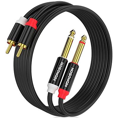 2 RCA Plug Male to Male Stereo Audio Cable