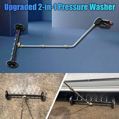 Tool Daily Dual-Function Undercarriage Cleaner with Swivel Wheel, Surface  Cleaner for Pressure Washer, Underbody Car Wash Water Broom, 16 Inch, 4000