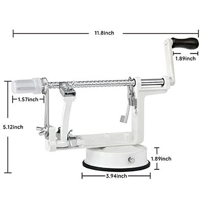 Apple Peeler Corer, Long lasting Chrome Cast Magnesium Alloy Apple Peeler  Slicer Corer with Stainless Steel Blades and Powerful Suction Base for  Apples and Potatoes(White) - Yahoo Shopping