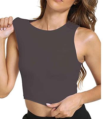 Bestisun Workout Athletic Crop Tops Gym Shirts Exercise Clothes