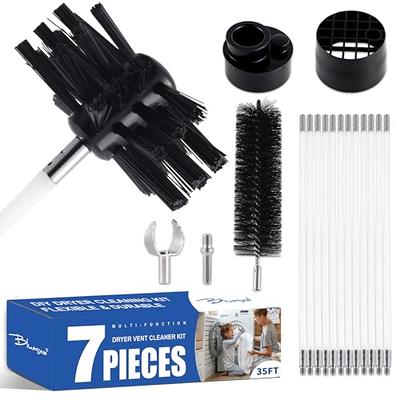 Dryer Vent Cleaning Kit with Snap 6x Rods, Removal Tool,4 Auger