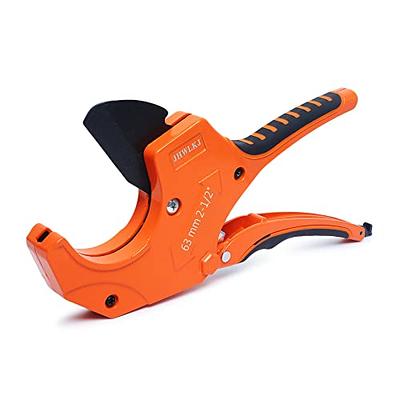 Ratchet Pvc Pipe Cutter, Cuts up to 2-1/2, PVC Cutter 2 Inch, Sk5 blade  and aluminum alloy body, Cutting for PEX, PVC, and PPR Pipe, Etc,Ideal for  Home Working and Plumbers 