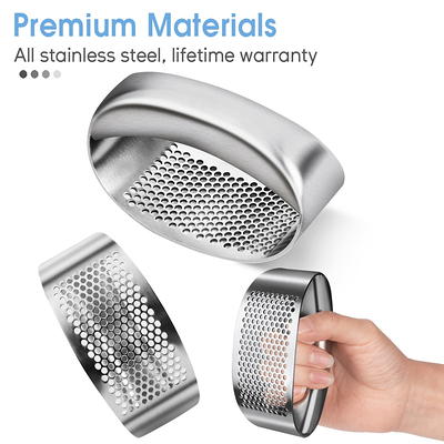 Food Grade Stainless Steel U shaped Garlic Press Rocker - Temu